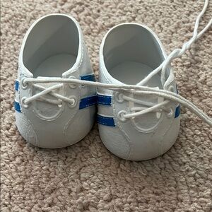 Cabbage Patch Doll White and Blue Sneakers